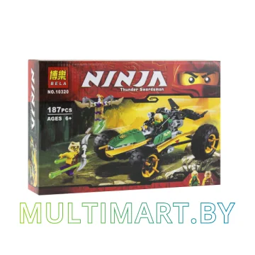 Конструктор Bela Ninja (Ниндзя) Тропический багги Зеленого ниндзя (10320A)